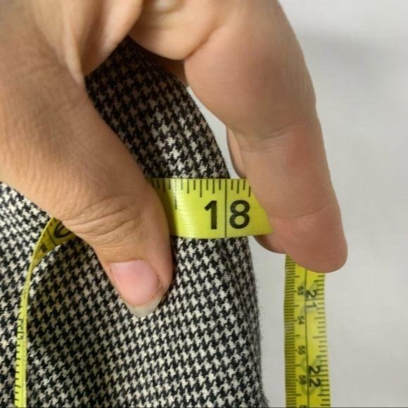 Vintage 90s Nordstrom Academia Houndstooth Wool Trouser Pants Small - Picture 11 of 16